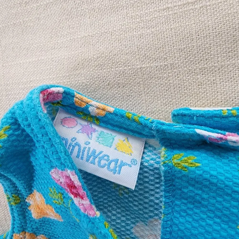Vintage Blue Floral Top 3-12 months